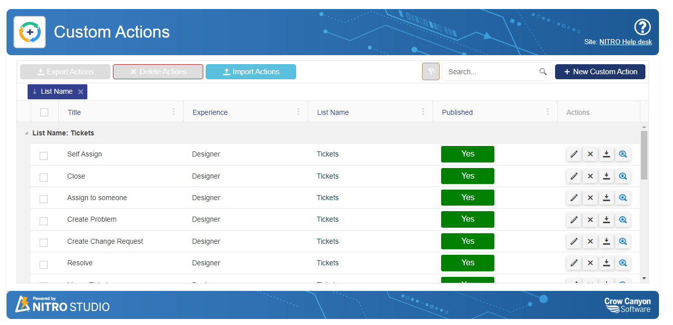screenshot of NITRO Studio